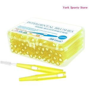 60Pcs 0.6Mm-1.5Mm Interdentale Borstels Tanden Soft Dental Picks Floss Refill Tanden Bleken Tandenstoker Cleaners Tand schoonmaken Tool