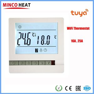 230V 3A 16A 25A Temperatuur Controller Lcd-scherm Wifi Tuya App Wekelijkse Programmeerbare Kamerthermostaat