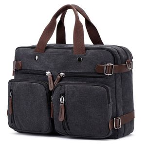 Jorgeolea Mannen Canvas Multi-functionele Aktentas Handtas Mannelijke Hand pack Dual-purpose Bag Satchel E0227