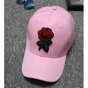 Mode Mannen Vrouwen Rose Baseball CapWhite Roze Zwart Lente Zomer Zon Cap Verstelbare Snapback Sport Cap