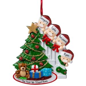 Diy Naam Wensen Hars C Santa Masker Familie Kerst Hanger Woondecoratie