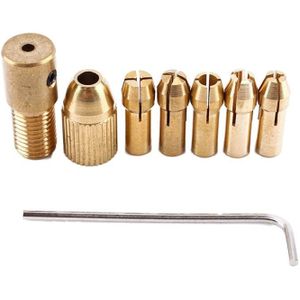 ! 8 Stuk 0.5-3Mm Boorkop Spantangen Set Van Quick Chuck Voor Mini Gereedschap
