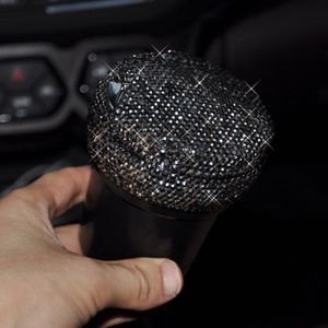 Bling Strass Draagbare Auto Asbak Met Led Licht Diamant Kristal Auto Asbak Opslag Bekerhouder Voor Vrouw Auto Accessoires