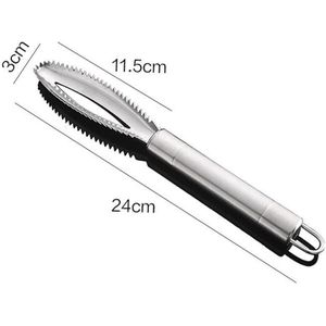 Rvs Schrapen Vis Schaal Remover Cleaner Brush Huid Borstel Rasp Vis Mes Reiniging Peeling Huid Schraper Vis Scaler
