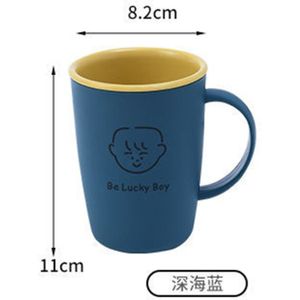 Een Paar Huishoudelijke Eenvoudige Leuke Tandenpoetsen Cups Paar Tandenborstel Cups Mannen En Vrouwen Wassen Cups