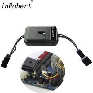 PC CPU Fan Speed Controller 12 v Noise Verminderen Voor 3 PIN Videokaart Computer Case Fan Speed Control 3 niveau Aanpassing