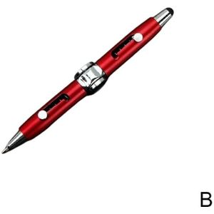 Balpennen 3 In 1 Multi-Functionele Hand Gyroscoop Stylus Pen Capacitieve Pen Stress Metalen Schrijfwaren Pennen