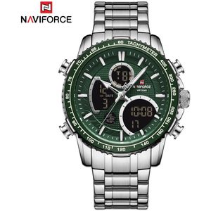 Naviforce Mannen Horloge Waterdichte Grote Wijzerplaat Sport Horloges Mannen Analoge Digitale Waterdichte Quartz Horloge Datum Mannelijke Klok