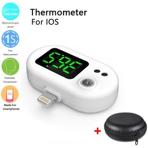 Usb Telefoon Thermometer Lcd Elektronische Digitale Temperatuur Vochtigheid Meter Menselijk Lichaam Thermometer Gereedschap Voor Iphone Android Telefoon