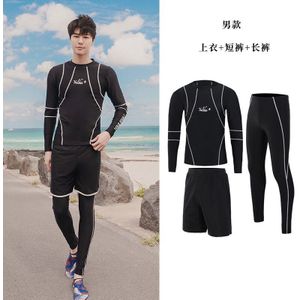 Vrouwen Badpak Rashguard Voor Heren Lange Mouwen Shirt Broek Shorts Zwart Paar Zwemmen Dragen Sportsuit Wetsuit Sufing Pak