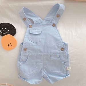 Baby Overalls Zomer Dunne Soort Losse Gestreepte Unisex Jongen Meisje Korte Broek Kids Boutique Kleding