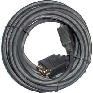 Video Kabel | Vga Male-Vga Mannelijke | 10 Meter | Zwart-D-Sub/15 Pin, monitor, Tv, Projector,
