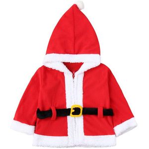 Baby kleding Baby Baby Jongens Meisjes Kerst XMAS Fleece Hooded Tops Jas Trui Outfits #4S06