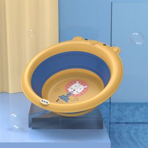 Opvouwbare Baby Bad Vouwen Wastafel Siliconen Bad Draagbare Kinderen Wassen Gezicht Voet Tubs Inklapbare Dikker Wastafel
