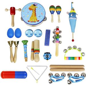 22 Stuk Set Muziekinstrumenten Vroege Onderwijs Verlichting Instrument Kinderen Handen Sensing Praktijk Orff Musical Maraca