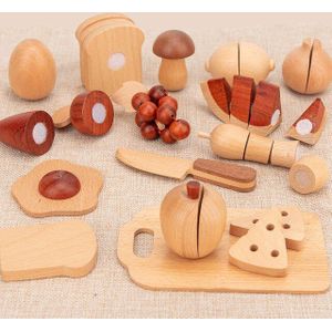 Log Houten Keuken Speelgoed Japan/Korea Kinderen Simulatie Keukengerei Miniatuur Pretend Speelhuis Speelgoed Educatief Cadeau Voor Kinderen