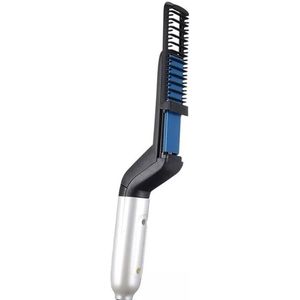 Man Styling Kammen Steil Haar Kam Quick Baard Styler Kam Multifunctionele Rechttrekken Krullend Haar Kam Keramische Ion Verwarming