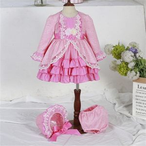 Zoete Meisjes Lolita Jurk Roze Kids Kawaii Lolida Jurk Kinderen Prinses Jurk Spaanse Jurk Voor