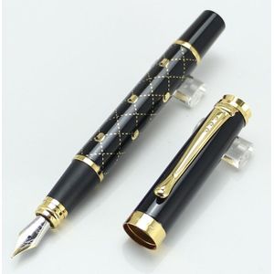 JINHAO 500 Royal Blauw Rood Marmer 7 Verschillende Kleur Body Gouden Clip Inkt Staal vulpennen