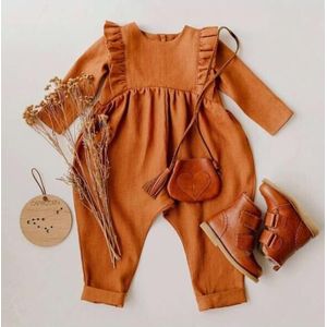 Peuter Jongens Jumpsuit Lange Mouwen Romper Kids Overalls Herfst Kleding Voor Baby Katoen Linnen Meisjes Jumsuits Outfit