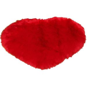 Hartvormige Pluizige Tapijt Wasbare Decoratieve Zachte Faux Fur Floor Mat Harige Tapijt Karpetten Voor Thuis Slaapkamer Decor