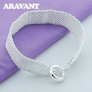 925 Zilveren Weave Armband Kettingen Voor Vrouwen Mode-sieraden Accessoires