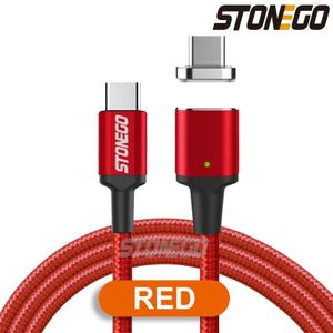 STONEGO Type C naar USB C Magnetische Kabel Voor MacBook Pro Huawei Matebook 86W PD Quick Magneet Charger USB-C Fast Charger Kabels