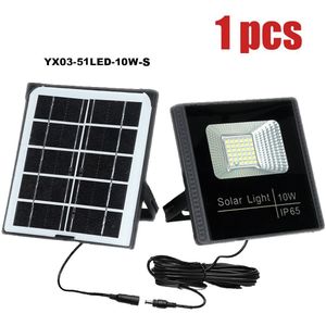 51Leds Solar Power Light Smart Nachts 7 Modus Witte Muur Tuin Licht Straat Lamp Met Afstandsbediening schijnwerper Spotligh