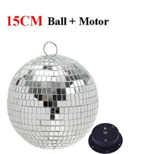 Thrisdar Dia15CM 20Cm 25Cm Sliver Reflecterende Spiegel Discobal Licht Met Motor Wedding Party Xmas Ktv Bar disco Lampen