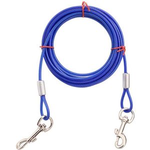 3 M / 5 M / 10 M Draad Twee Honden Met Iron Lint Anti-Bijten Strap Outdoor Lood riem Riem Schouderriem Leidt Harnesse 3 Kleuren