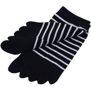 Vrouwen Teen Sokken Toevallige Katoen Streep Vijf Vinger Low Cut Sokken 5 Vingers Leuke Streep Aparte Tenen Sokken mode