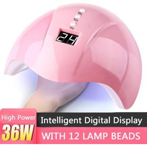 72W SUN5 Pro Nail Lamp Met 36 Pcs Leds Uv Led Gel Nail Dryer Manicure Nagellak Lamp Pedicure machine Gereedschap Lcd