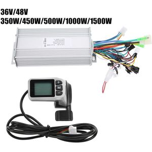 Elektrische Scooter Controller 36V/48V 350W/450W/500W/1000W/1500W 124DX Borstelloze Motor Control Box Lithium Batterij Controller Set