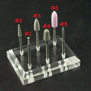 EasyNail ~ 6 Soorten Diamond Nail Boor Mill Cutter Nagelvijlen Nail Elektrische Boor Manicure Apparaat Machine Accessoire Ronde