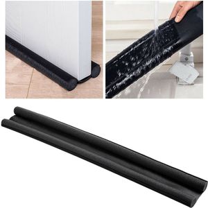 Twin Deur Draft Stopper Weer Strippen Noise Blocker Venster Wind Blocker Verstelbare Deur Veegt 36.61Inch Zwart