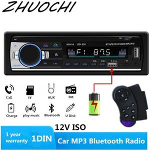 12V Auto Radio 1DIN MP3 Speler Bluetooth Handfree Bellen Stereo 60Wx4 Fm Audio Ondersteuning Oplader Usb/Tf Met in Dash Aux Assist Ingang