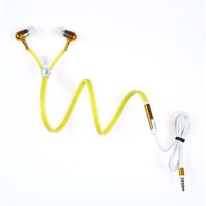 Bedrade Oordopjes Licht Lichtgevende Metalen Rits Oortelefoon Glow In The Dark Oordopjes Handsfree Zippen Oordopjes Earhpones