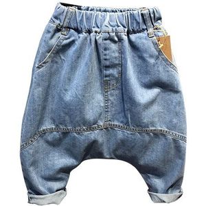WLG jongens jeans kids denim blauw harem jeans baby casual alle match kleding