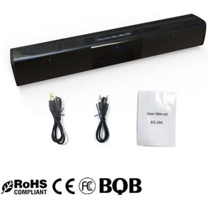 10W soundbar Bluetooth speaker surround sound home theater audio speaker voice prompt ondersteuning TF FM PC TV mobiele telefoon