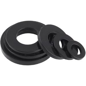 5PCS-M12/M14/M16/M18/M20 Zwart Plastic Platte Ring/Nylon Platte Pakking