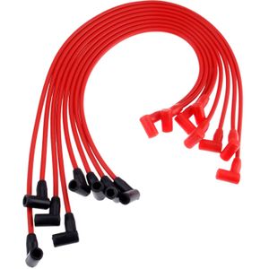 8 Stuks 8Mm Ontsteking Draden Bougie Draad Kabel PAC-608R ACC-5048R Voor Chevrolet Gmc 265 305 327 350 400 over Valve Covers