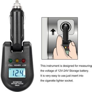 2V-24V Auto Testen Batterij Meter Lcd Bar Indicatie Digitale Auto Testen Batterij Load Tester Elektrische batterij Analyzer