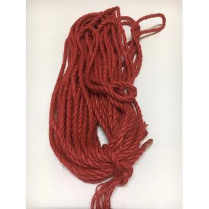 5 meter een lot 6mm jute touw met blauw rood zwart ruwe kleuren voor DIY huisdier Krassen