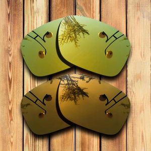 100% Precies Gesneden Gepolariseerde Vervanging Lenzen Voor Sliver Zonnebril Geel Mirrored Coating Kleur Keuzes