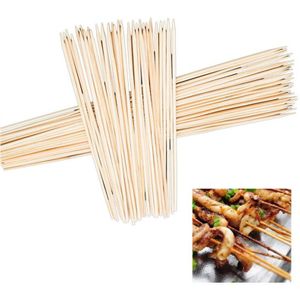 90 Stks/set Bbq Accessoires Bamboe Spiesjes Grill Shish Kabob Wood Sticks Barbecue Bbq Gereedschap Churrasco Barbecue Grill Matten