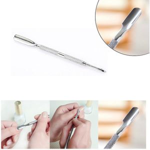 Rvs Cuticle Nail Pusher Spoon Remover Pedicure Care Tool