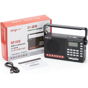 Multifunctionele Plug-In Card Volledige Band Radio MP3 Ouderen Mini Kleine Klankkast Draagbare Speler Ondersteunt Tf Card / U Disk