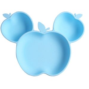 Siliconen Kom Voor Babyvoeding Bijtring Baby Speelgoed 0-12 Maanden Apple Cartoon Voeden Set Baby Servies Accessoriesa