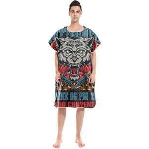Zomer Handdoek Bad Strandlaken Hooded Grote Zachte Deken Zwemmen Coverup Poncho Cape Robe Tiger Hooded Mantel Camping Nieuw