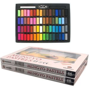 Mungyo Niet Giftig 64 Kleuren Vierkante Krijt Soft Pastels 2 Set